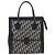 Borsa Tote Christian Dior Trotter Canvas Navy Silver Auth BA15519A Argento Blu navy - vista 13