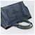 Bolsa de mão PRADA Canapa MM Denim Blue Gold Auth 201344 Azul Dourado - vista 15