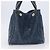 Bolsa de mão PRADA Canapa MM Denim Blue Gold Auth 201344 Azul Dourado - vista 3
