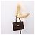 Borsa a mano Christian Dior Trotter Canvas Marrone Oro Auth 201513 D'oro - vista 26