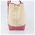 PRADA Tote Bag Canvas Ivory Silver Auth 201353V Silvery Cream - view 4