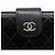 Cartera larga CHANEL Matelasse de piel charol negra plata CC Auth 204635 Negro - vista 18
