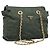 Bolsa de Ombro com Corrente PRADA Nylon Khaki Gold Auth 203875 Dourado Caqui