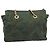 Bolsa de Ombro com Corrente PRADA Nylon Khaki Gold Auth 203875 Dourado Caqui - vista 2