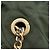 Bolsa de Ombro com Corrente PRADA Nylon Khaki Gold Auth 203875 Dourado Caqui - vista 9