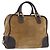 Borsa a mano LOEWE Amazona 32 in camoscio beige tono oro Auth ka6290