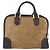 Borsa a mano LOEWE Amazona 32 in camoscio beige tono oro Auth ka6290 - vista 3