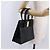 Borsa Salvatore Ferragamo Vala in pelle nera e oro autentica 205098 Nero D'oro - vista 24
