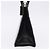Borsa Salvatore Ferragamo Vala in pelle nera e oro autentica 205098 Nero D'oro - vista 5