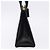 Borsa Salvatore Ferragamo Vala in pelle nera e oro autentica 205098 Nero D'oro - vista 6