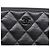 Portafoglio lungo CHANEL Matelasse in pelle nera CC Auth 204111V Nero - vista 18