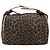 FENDI Vanity Kosmetiktasche Canvas Braun Goldfarben Leopard Auth 202585 Leopardenprint - Ansicht 2
