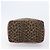 FENDI Vanity Kosmetiktasche Canvas Braun Goldfarben Leopard Auth 202585 Leopardenprint - Ansicht 5