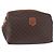 Céline Pouch CELINE Macadam Canvas PVC Leather Brown Gold Auth ki6839 Marrone D'oro