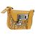 Christian Dior Trotter Canvas Rock Shoulder Pouch Yellow Silver Auth 203620M Argento Giallo