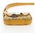 Christian Dior Trotter Canvas Rock Shoulder Pouch Yellow Silver Auth 203620M Argento Giallo - vista 5