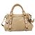 Borsa a mano Miu Miu Vitellolux 2way Beige Gold Auth 204412V D'oro - vista 2