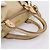 Borsa a mano Miu Miu Vitellolux 2way Beige Gold Auth 204412V D'oro - vista 7