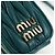 Miu Miu Matelasse Neck Pouch Leather Green Gold Auth 197292M D'oro Verde - vista 19