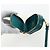Miu Miu Matelasse Neck Pouch Leather Green Gold Auth 197292M D'oro Verde - vista 21
