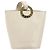 Céline CELINE Circle Schultertasche aus Leder Weiß Gold Auth 204441 Golden - Ansicht 13