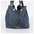 Bolsa de mão PRADA Canapa MM Denim Blue Gold Auth 201449 Azul Dourado - vista 3