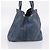 Bolsa de mão PRADA Canapa MM Denim Blue Gold Auth 201449 Azul Dourado - vista 4