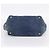 Bolsa de mão PRADA Canapa MM Denim Blue Gold Auth 201449 Azul Dourado - vista 5