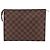 LOUIS VUITTON Damier Ebene Poche Toilette 26 Pouch N47543 LV Auth 202941 - vista 2