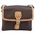 Céline Borsa a tracolla CELINE Macadam Canvas PVC Leather Brown Gold Auth 205135V Marrone D'oro - vista 13