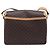 Céline Borsa a tracolla CELINE Macadam Canvas PVC Leather Brown Gold Auth 205135V Marrone D'oro - vista 2
