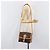 Céline Borsa a tracolla CELINE Macadam Canvas PVC Leather Brown Gold Auth 205135V Marrone D'oro - vista 28