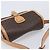 Céline Borsa a tracolla CELINE Macadam Canvas PVC Leather Brown Gold Auth 205135V Marrone D'oro - vista 6