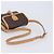 Céline Borsa a tracolla CELINE Macadam Canvas PVC Leather Brown Gold Auth 205135V Marrone D'oro - vista 7