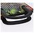 Borsa a pochette Christian Louboutin in pelle nera e argento Auth ka6300A Nero - vista 7