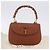 Borsa a mano GUCCI Bamboo in pelle marrone e oro 000 46 0188 Auth 204148V D'oro - vista 12
