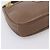 Borsa a tracolla GUCCI Web Sherry Line in pelle marrone scuro e oro autentica 204421 D'oro - vista 14