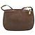 Borsa a tracolla GUCCI Web Sherry Line in pelle marrone scuro e oro autentica 204421 D'oro - vista 2