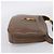 Borsa a tracolla GUCCI Web Sherry Line in pelle marrone scuro e oro autentica 204421 D'oro - vista 4