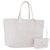 GOYARD Herringbone Saint Louis PM Tote Bag PVC Leder Weiß Auth 204570
