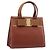 Borsa Salvatore Ferragamo Vala in pelle marrone e oro autentica 205097 D'oro