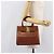 Borsa Salvatore Ferragamo Vala in pelle marrone e oro autentica 205097 D'oro - vista 23