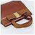 Borsa Salvatore Ferragamo Vala in pelle marrone e oro autentica 205097 D'oro - vista 6