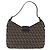 FENDI Borsa a Tracolla Mamma Baguette in Tela Zucchino Marrone 8BR036 Auth 198299V Argento - vista 2