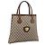 Borsa Tote GUCCI GG Supreme PVC Beige Gold Auth 203643 D'oro