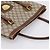 Borsa Tote GUCCI GG Supreme PVC Beige Gold Auth 203643 D'oro - vista 6