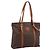 Céline CELINE Macadam Canvas Tote Bag PVC Leder Braun Gold Auth 203674A Golden
