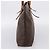 Céline CELINE Macadam Canvas Tote Bag PVC Leder Braun Gold Auth 203674A Golden - Ansicht 3