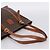 Céline CELINE Macadam Canvas Tote Bag PVC Leder Braun Gold Auth 203674A Golden - Ansicht 7