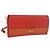 Portafoglio a spalla con catena PRADA in pelle Saffiano Arancione Tono Oro Auth ka6249